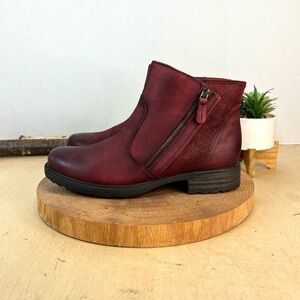 Earth Shoes | Jordan Ankle Boots in Wine Size 8.5